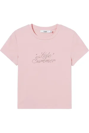 B+AB T-shirt girocollo con strass