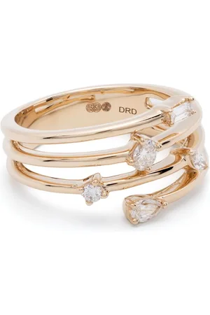 Dana Rebecca Designs Orecchini a bottone Alexa Jordyn in giallo 14kt con diamanti