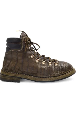 GUIDI Anfibi con trama coccodrillata