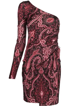 Etro Abito con stampa paisley monospalla