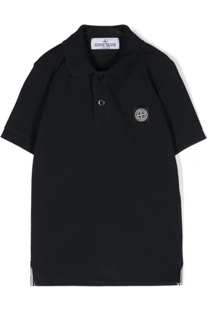 Stone Island Polo con applicazione Compass