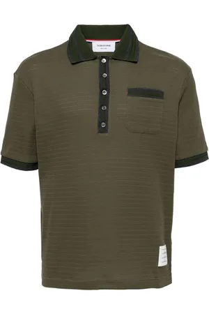 Thom Browne Polo con dettaglio cuciture