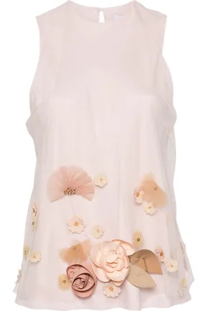 Viktor & Rolf Blusa con applicazioni a fiori