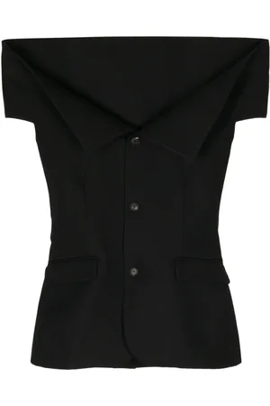 EgonLab Gilet monopetto con spalle scoperte