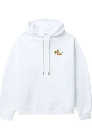 OFF-WHITE Felpa Ramage Flower Arrow con cappuccio