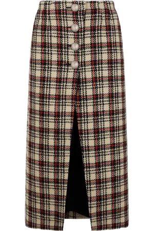 Paco rabanne Gonna midi tartan