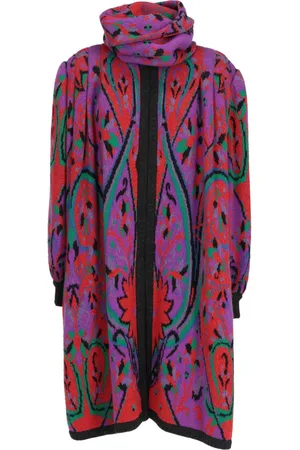VALENTINO GARAVANI Cardigan lungo con effetto jacquard anni 