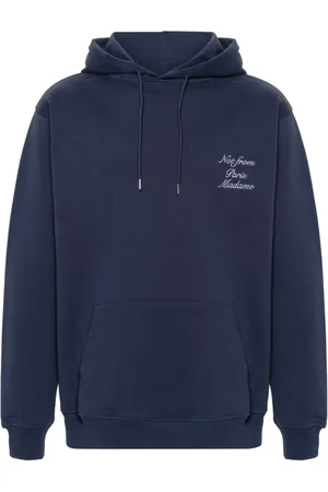 Drôle de Monsieur Felpa Le Hoodie Slogan Calligraphy con cappuccio