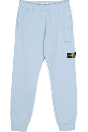 Stone Island Pantaloni sportivi con applicazione Compass