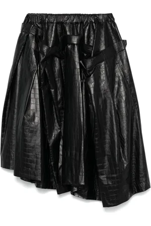 Comme des Garçons Gonna midi con effetto coccodrillo