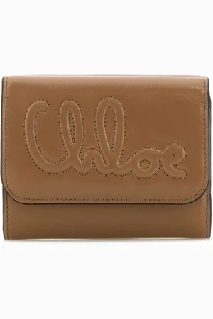 Chloé Portafoglio tri-fold in pelle