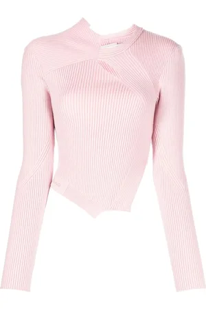 Feng Chen Wang Maglione a coste con dettaglio cut-out