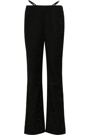 Chiara Ferragni Pantaloni dritti con strass
