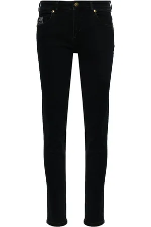 VERSACE Jeans skinny con placca logo