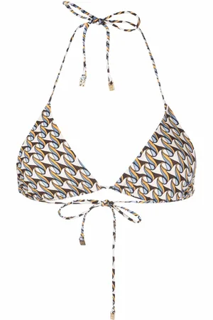 Tory Burch Top bikini con stampa