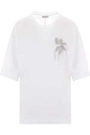 Brunello Cucinelli T-shirt con strass