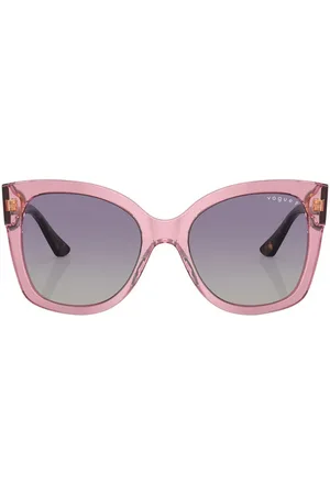 vogue Occhiali da sole a farfalla con effetto tartarugato