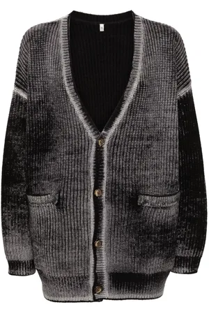 R13 Cardigan con effetto schiarito