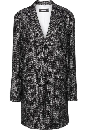 Dsquared2 Cappotto con motivo a spina di pesce