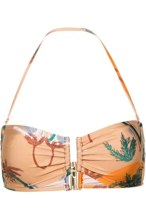 RAQUEL DINIZ Top bikini con stampa