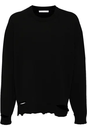 Helmut Lang Maglione girocollo con effetto vissuto