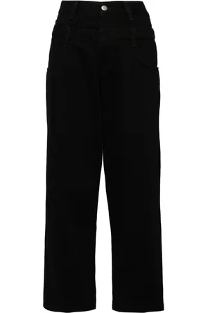 FAITH CONNEXION Jeans a gamba ampia con ricamo