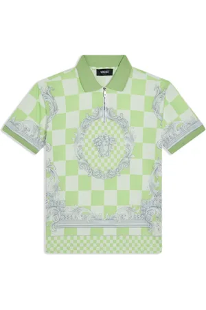 VERSACE Polo Medusa Contrasto con stampa