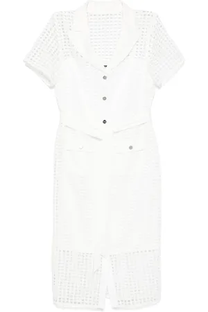 DKNY Abito midi a quadri