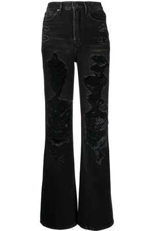 GOEN.J Jeans dritti con effetto vissuto