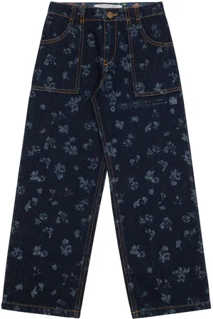 PHILOSOPHY DI LORENZO SERAFINI Jeans dritti a fiori