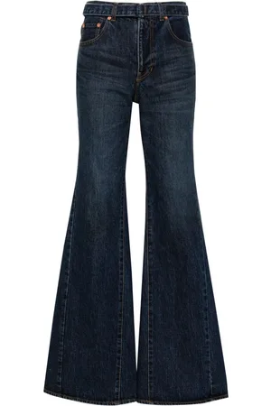 SACAI Jeans svasati a vita media