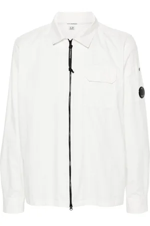 C.P. Company Giacca-camicia in gabardine con zip