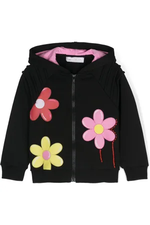 MONNALISA Felpa a fiori con zip