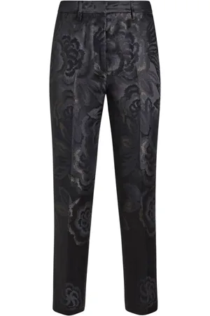 Etro Pantaloni affusolati con effetto jacquard