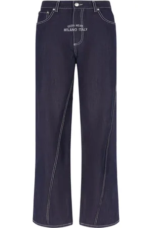GCDS Jeans Raw a gamba ampia