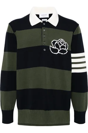 Thom Browne Polo con dettaglio a 4 righe