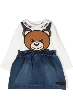 Moschino Salopette con applicazione Teddy Bear