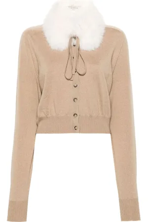 Sportmax Cardigan con colletto rimovibile
