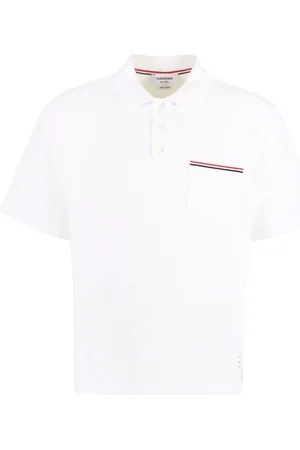 Thom Browne Polo con banda RWB