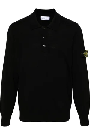 Stone Island Polo con applicazione Compass