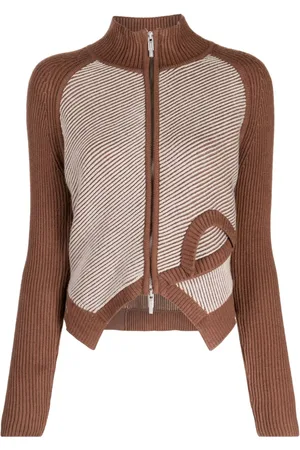 Feng Chen Wang Cardigan con logo a intarsi
