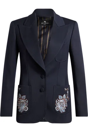 Etro Blazer con ricamo a fiori