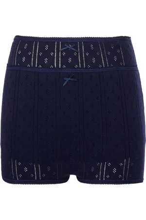 J.W.Anderson Shorts a doppio strato con lavorazione pointelle