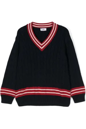 Il gufo Maglione con dettaglio a righe
