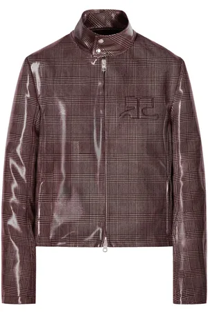 Courrèges Giacca biker con logo