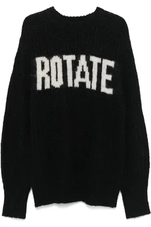ROTATE Maglione con logo a intarsi