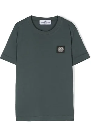 Stone Island T-shirt con applicazione Compass