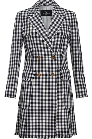 Etro Cappotto doppiopetto a quadretti