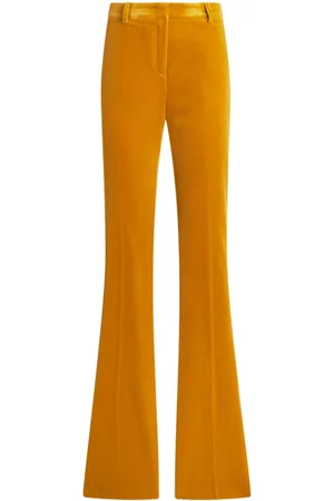 Etro Pantaloni svasati in velluto