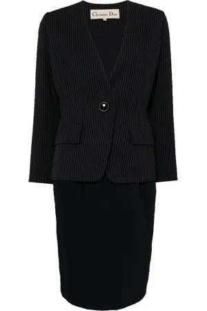 Dior Set giacca monopetto a righe